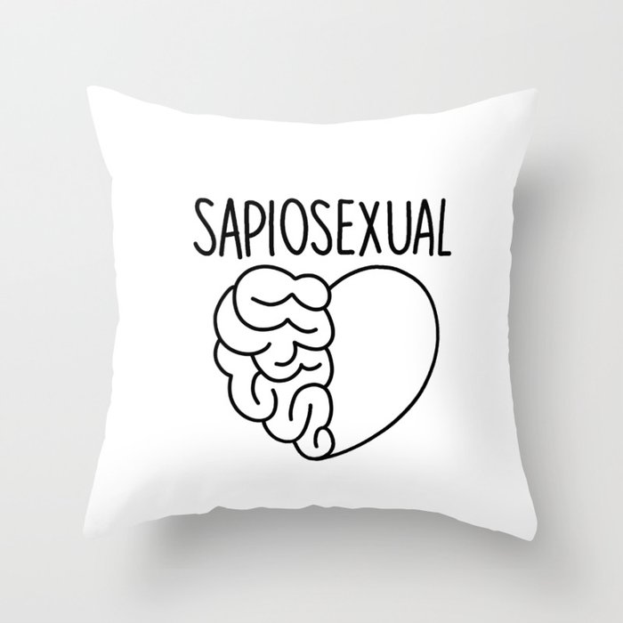 Sapiosexual Throw Pillow