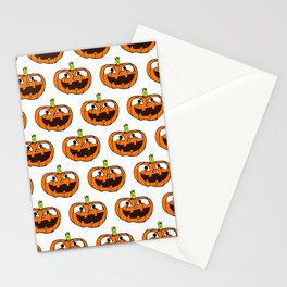 Halloween Pumpkin Background 11 Stationery Card