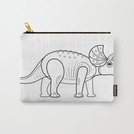Dino Carry-All Pouch | Graphicdesign, Minimalistic, Line, Gift, Giftidea, Old, Dino, Veryold 