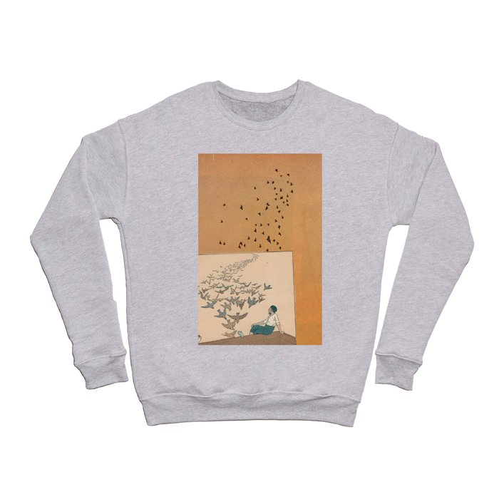 Ten Thousand Birds Collage Crewneck Sweatshirt