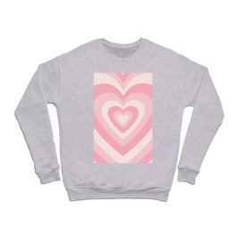 Pink Heart Layers Aesthetic Crewneck Sweatshirt