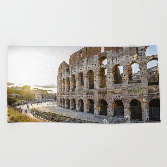 The Colosseum of Rome Beach Towel