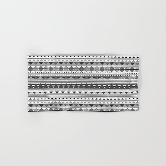Aztec Black & White Hand & Bath Towel