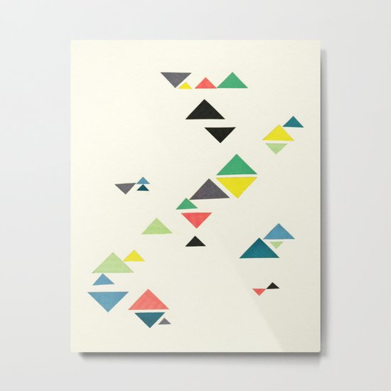 Triangles Metal Print
