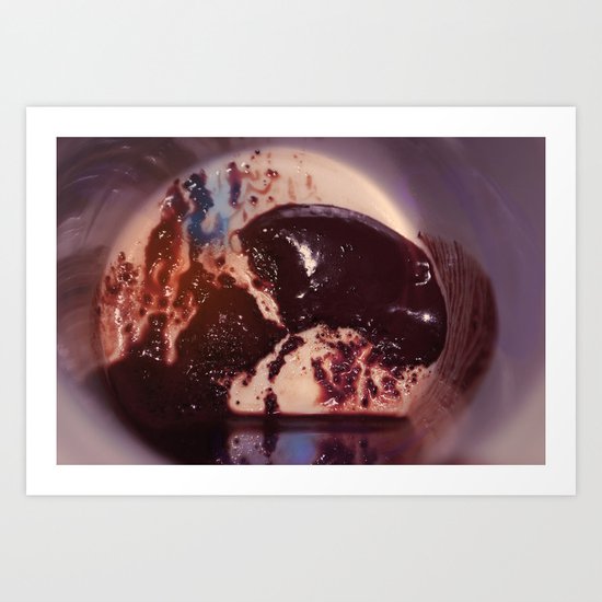 Coffee Stains Bull Art Print