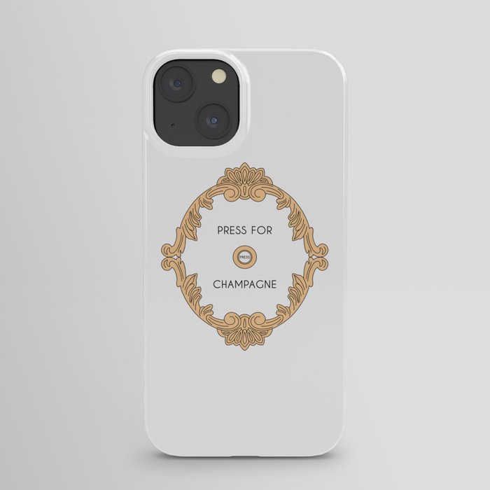 Press for champagne artwork iPhone Case
