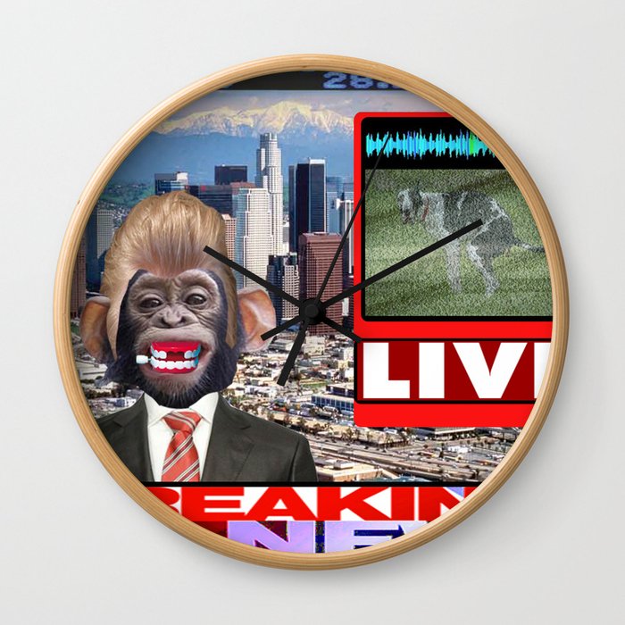 LIVE BREAKING NEWS Wall Clock