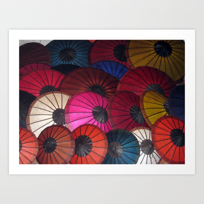 Umbrellas Art Print