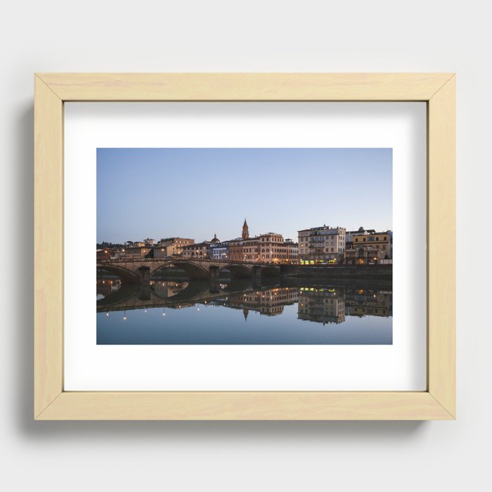Arno at Dusk  |  Travel Photography Recessed Framed Print