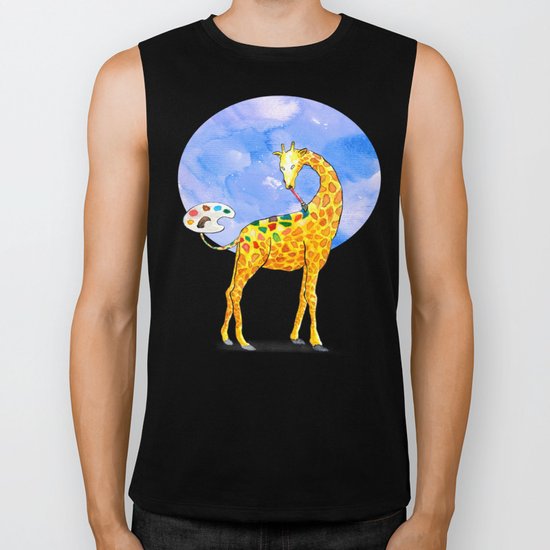 Giraffe Biker Tank