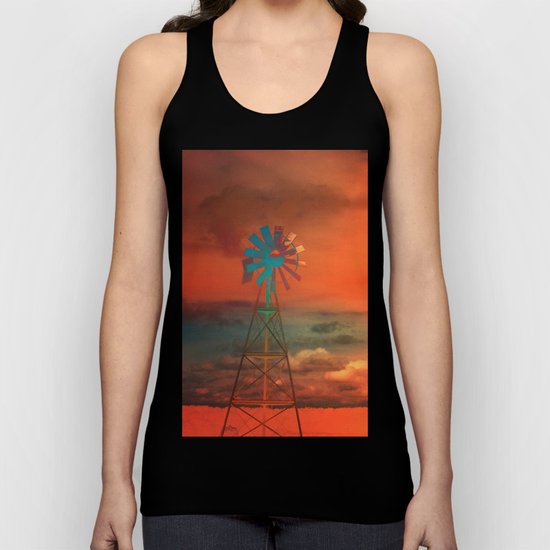 Red Sky at Night Unisex Tank Top
