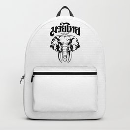 Muay Thai Tattoo Elephant Backpack