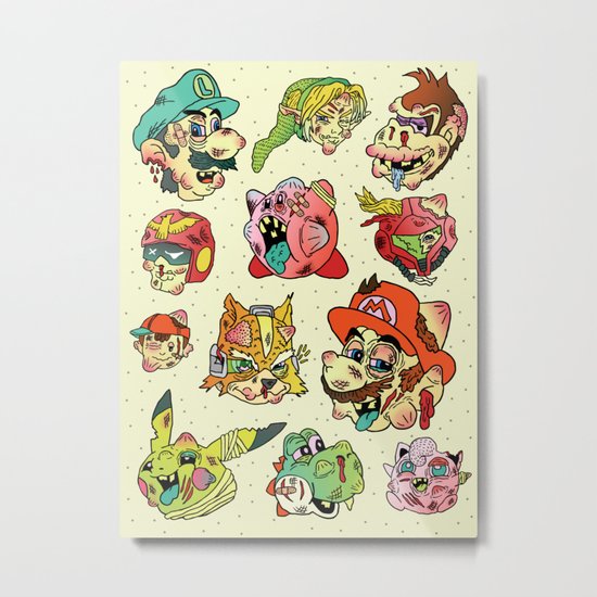 Smashed Bros. Metal Print