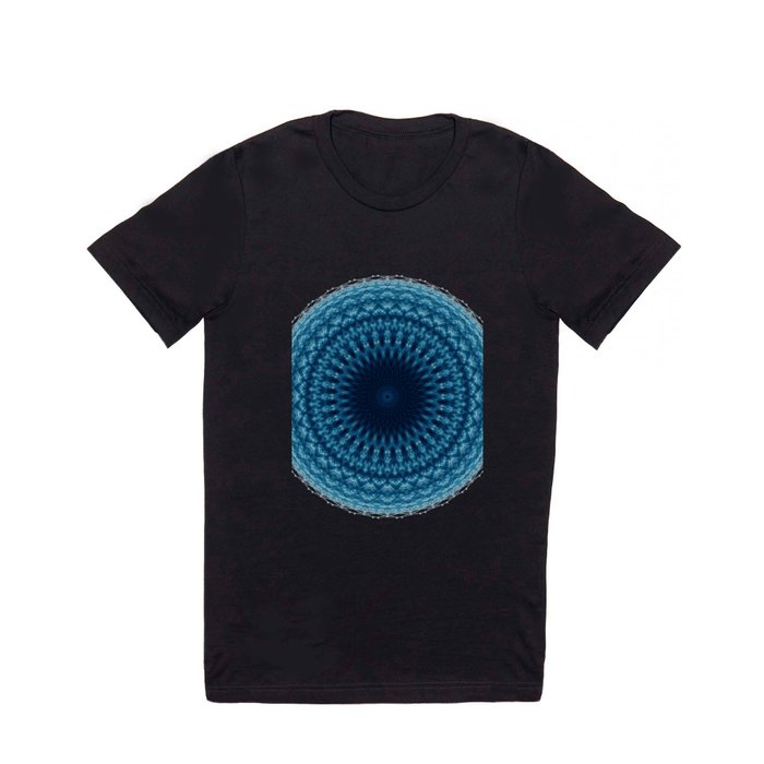 Mandala of Quantum Abundance (blue) T Shirt