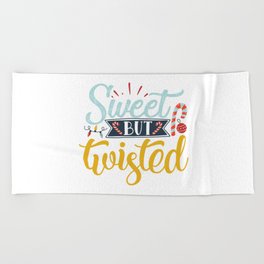 Sweet But Twisted Beach Towel