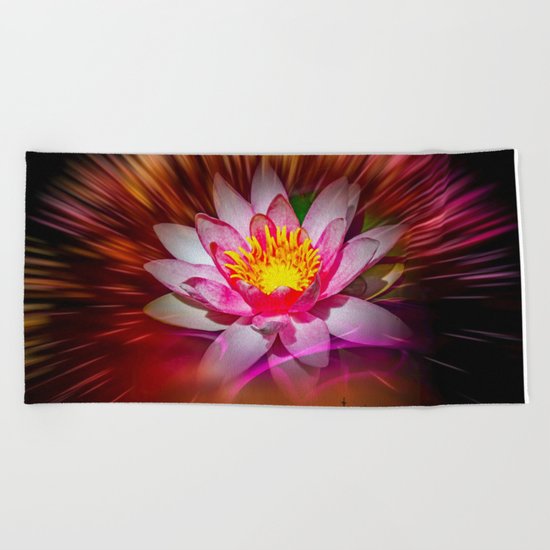 Weness - Water Lily Beach Towel