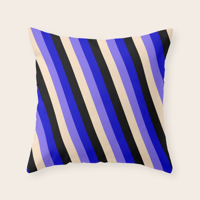 medium blue throw pillows