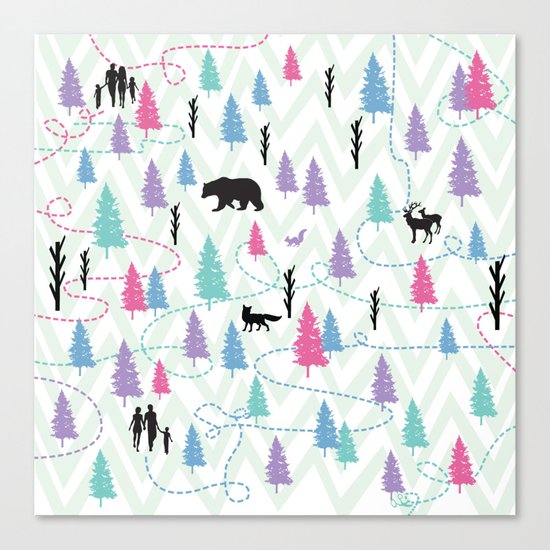 Forest Walk Canvas Print