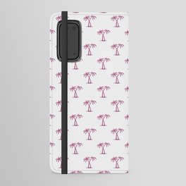 Magenta Palm Trees Pattern Android Wallet Case