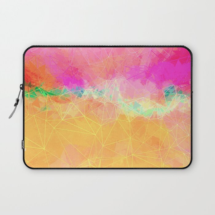 Modern Pastel Rainbow Cascade  Laptop Sleeve
