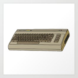 Commodore 64 Retro Computer Art Print