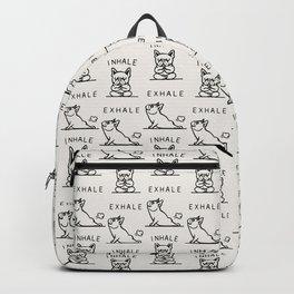 Inhale Exhale Frenchie Backpack