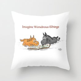 Imagine Wondrous Things Throw Pillow