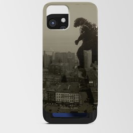 Godzilla Visits Chicago City 1912 iPhone Card Case