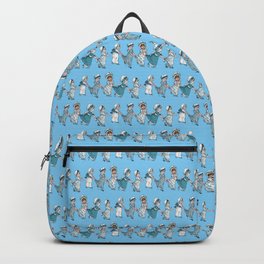 RETRO NURSERY SCHOOL Baby Blue Backpack