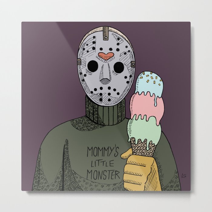 Jason loves ice cream Metal Print