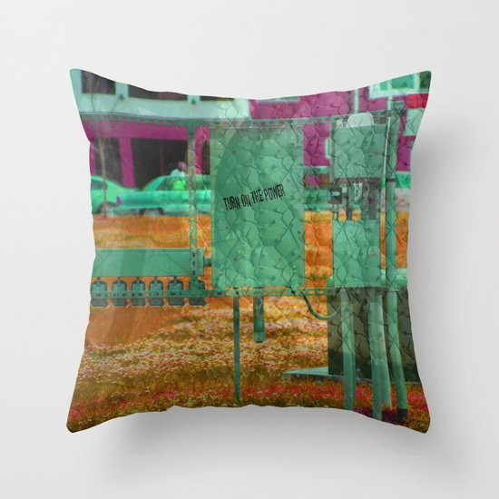 Turn on the Power Throw Pillow