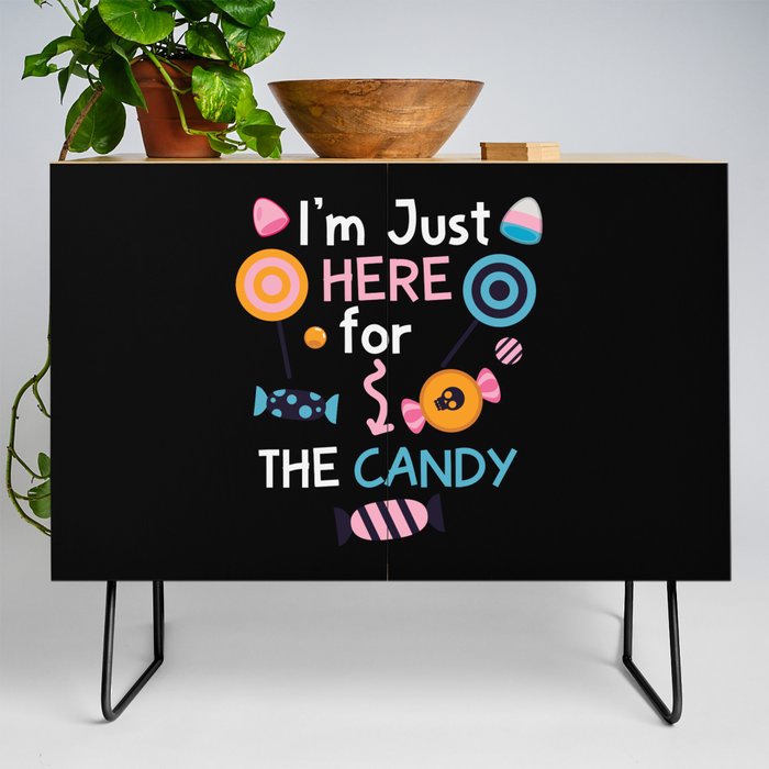I'm Just Here for the Candy Halloween Credenza