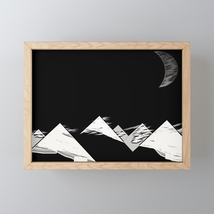 Mountains Framed Mini Art Print