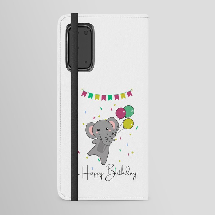 Elephant Wishes Happy Birthday To You Elephants Android Wallet Case