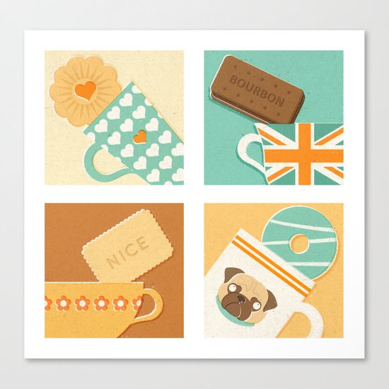 Tea and Biscuits Canvas Print