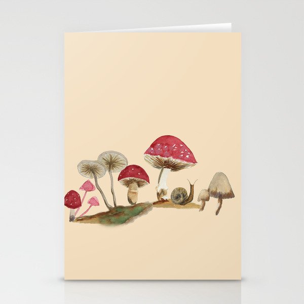 Woodland Mushrooms Stationery Cards