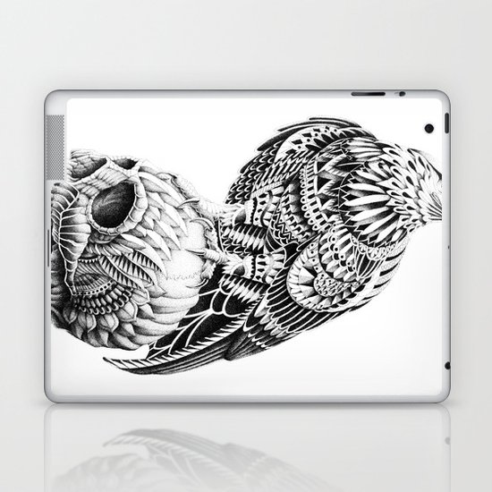 Red-Tail Skull Laptop & iPad Skin