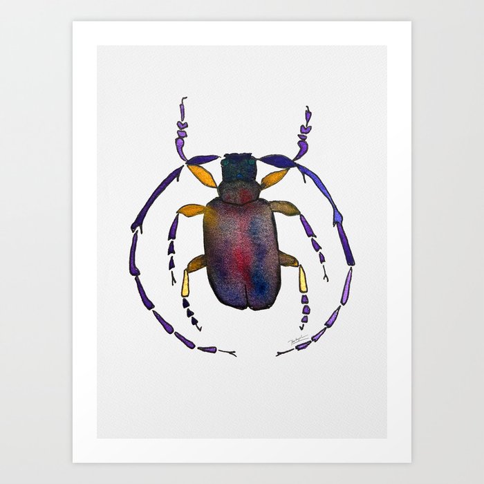 beetle bug insect Art Print