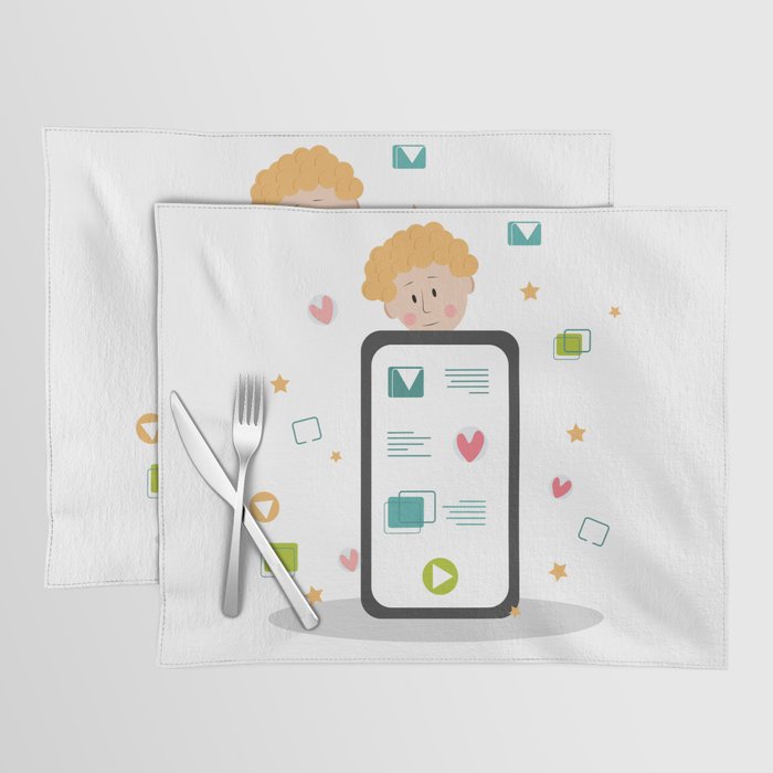 Smartphone and people Placemat