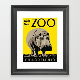 Visit the Zoo Framed Art Print