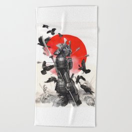 Unstoppable Samurai Warrior Beach Towel