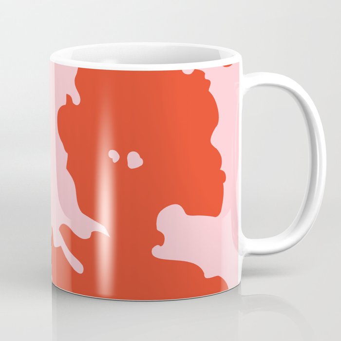 Bold Pink + Red Animal Print Spots Coffee Mug