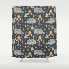 Airstream Camping Shower Curtain