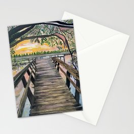 Sunset on the Pier Stationery Cards