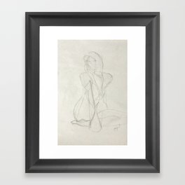 Abstract Figure Study Framed Art Print