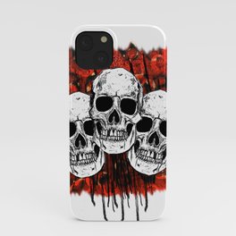 Skull Trio Dripping iPhone Case