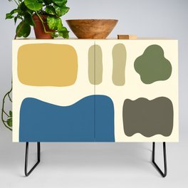 Abstract shapes colorblock collection 2 Credenza