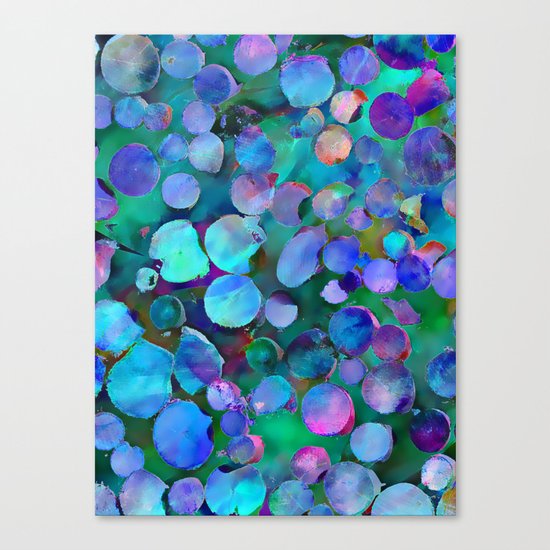 Colored Wood Pile 3 Canvas Print