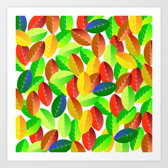 Leaves Art Print