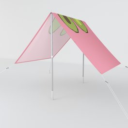 Avo - Minimalistic Avocado Design Pattern on Pink Sun Shade